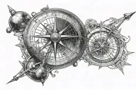 astrolabe tattoo design idea