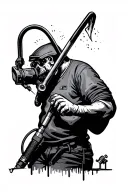 tig welding torch tattoo design idea