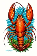 australian crayfish tattoo design idea