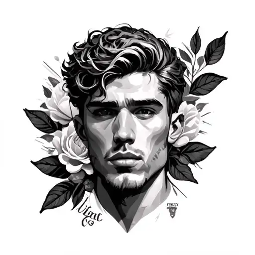 Adonis tattoo design idea