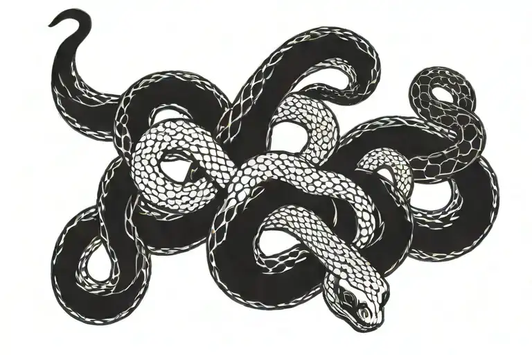snake tattoo + vicious tattoo design idea