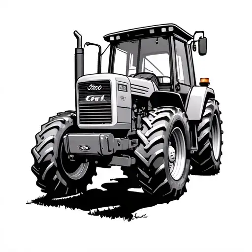Ford Tractor tattoo design idea