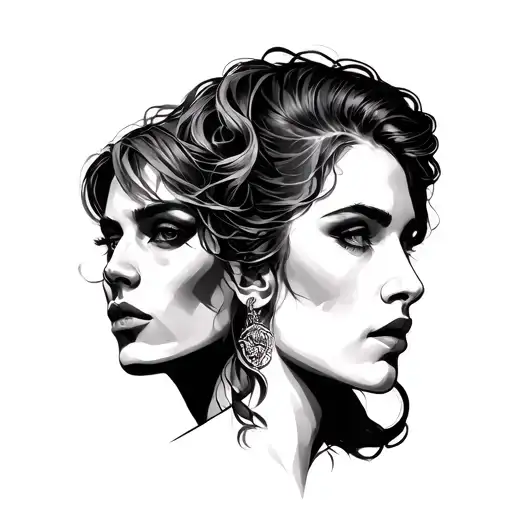 me vs me tattoo design idea