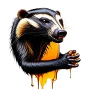 Honey Badger tattoo design idea