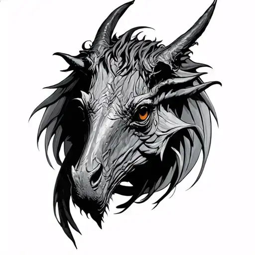 thestral harry potter tattoo design idea