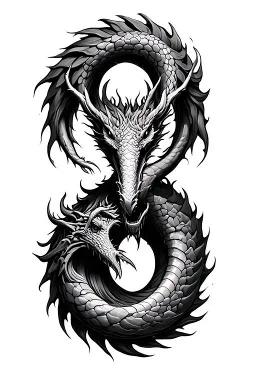 ygdrasil jormungandr tattoo design idea