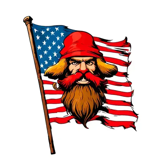 Yosemite Sam gadsen flag tattoo design idea