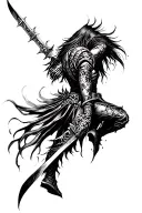 Artorias defending Sif tattoo design idea