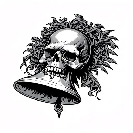 master of puppets hells bells tattoo design idea