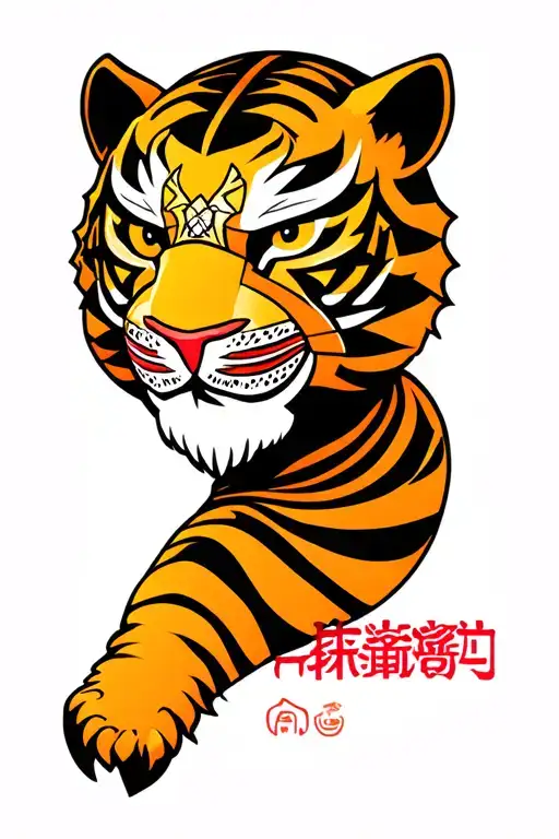 mexican luchador tiger mask tattoo design idea