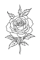 Yorkshire rose tattoo design idea