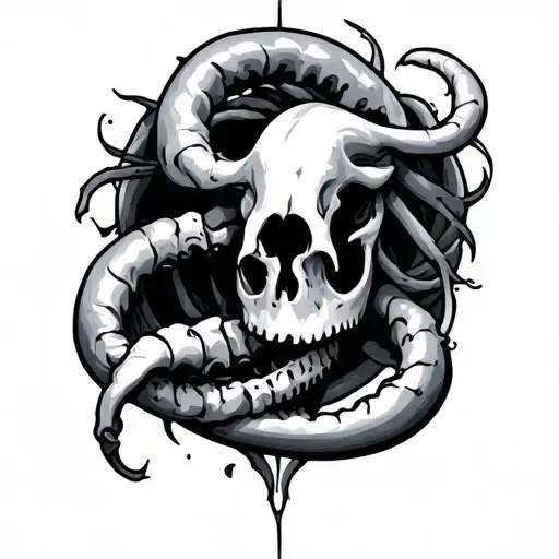 69 Cancer tattoo design idea