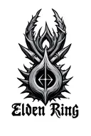 Elden Ring logo tattoo design idea