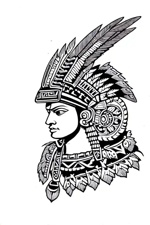 coatlicue aztec chest tattoo tattoo design idea