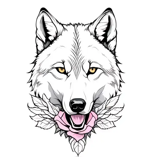 Create me a tattoo : the wolf should be the dsd head tattoo the rose should be there a scorpion and a snake the m tattoo design idea