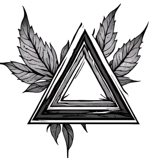 Aa Triangle tattoo design idea