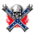 Confederate tattoo design idea
