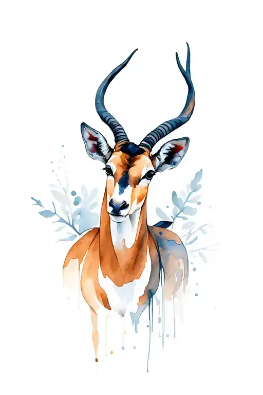 Springbok tattoo design idea