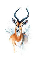 Springbok tattoo design idea