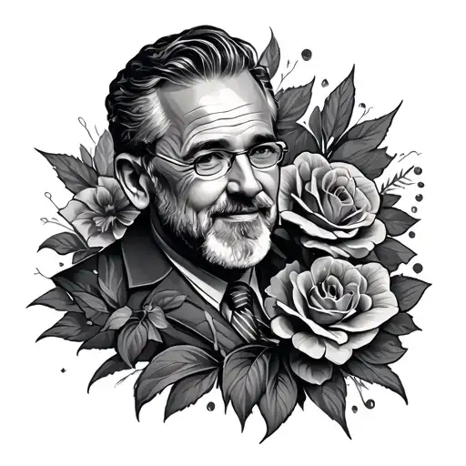 Dad Memorial tattoo design idea