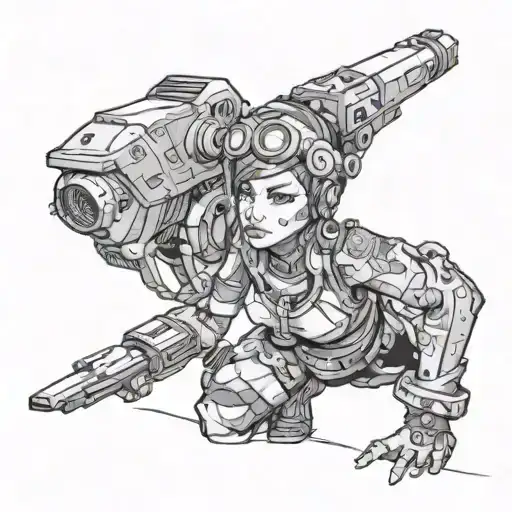 Borderlands 2 maya tattoo design idea