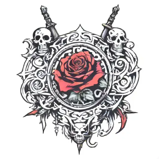 "Even though I walk through the valley of the shadow of death, I will fear no evil, for you are with me; your rod and yo tattoo design idea