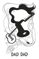 memory tatoo for dad with guitar and string date tattoo tattoo design idea
