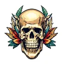 prostate cancer survivor symbol DJ music tattoo design idea