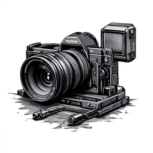 Film maker tattoo design idea