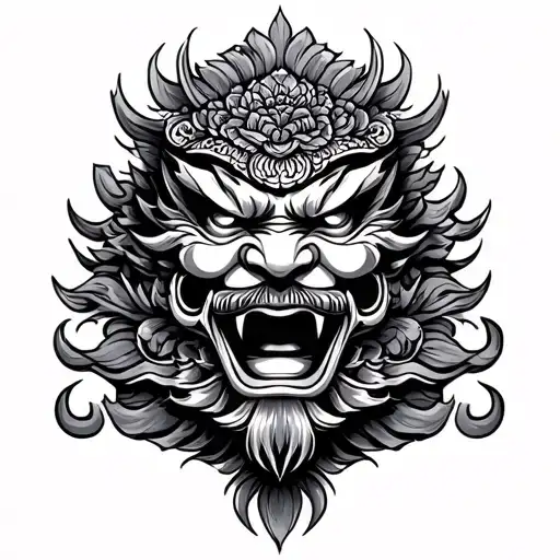 Barong tattoo design idea