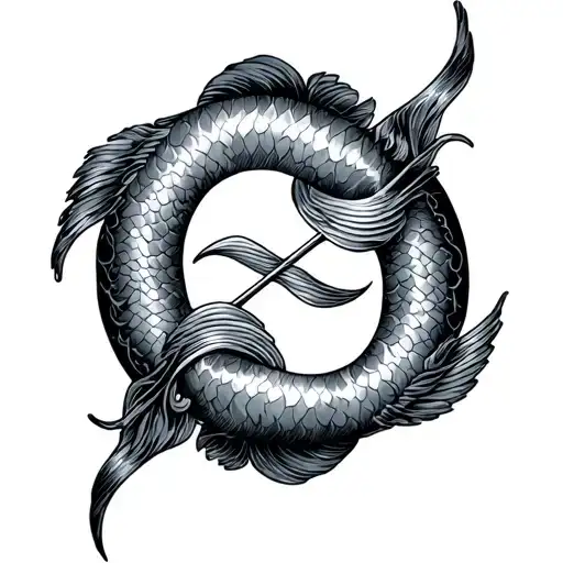Pisces Libra tattoo design idea
