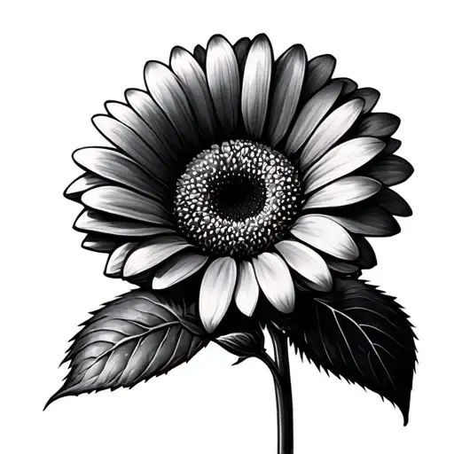 Gerbera Daisy tattoo design idea