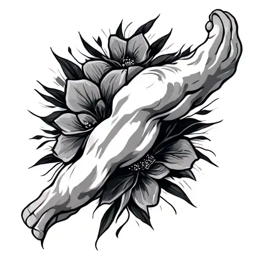 tricep tattoo design idea