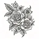 greek god flowers fashion runway tattoo design idea