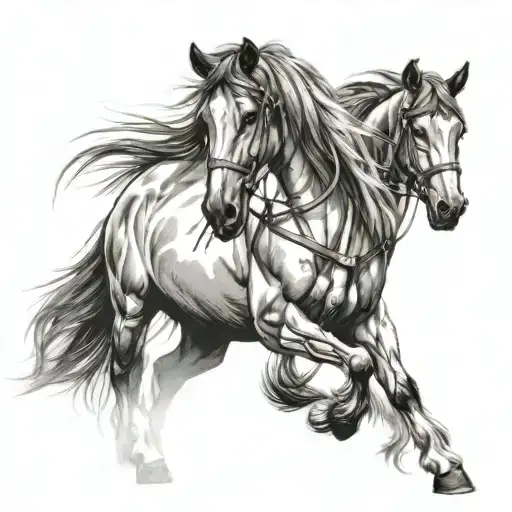 Draft Horse tattoo design idea