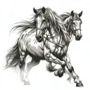 Draft Horse tattoo design idea