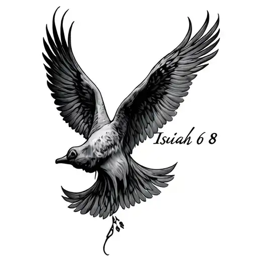Isaiah 6 8 tattoo design idea