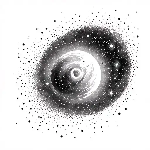 gemini aquarius constellation merging tattoo design idea