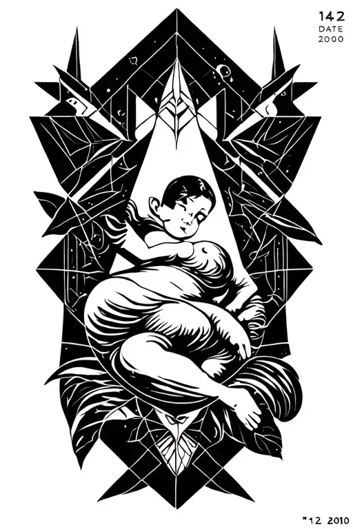 Child Birth Date 14 12 2010 Name tattoo design idea