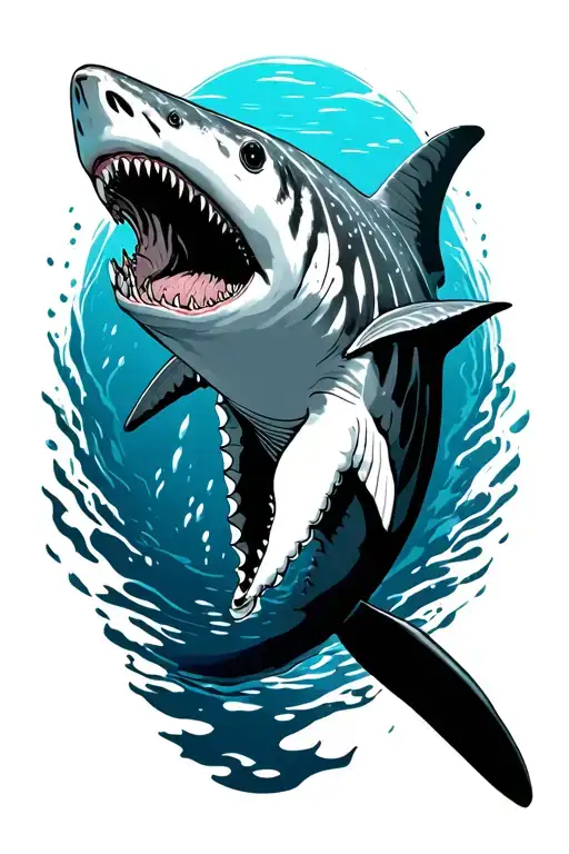 whale shark  tattoo design idea