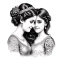 Aunt And Niece tattoo design idea