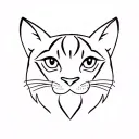Simba Cat tattoo design idea