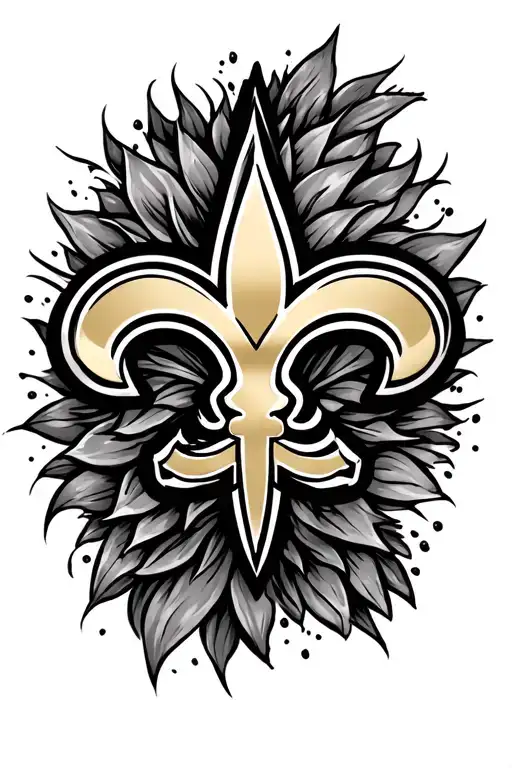 New Orleans saints tattoo design idea