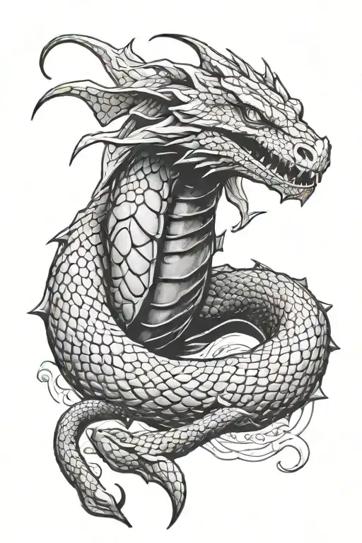 jormungandr tattoo design idea