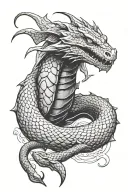 jormungandr tattoo design idea