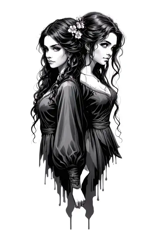 names Amelia and Aerith with doctor who and final fantasy 7 Aerith Gainsborough in mind tattoo design idea