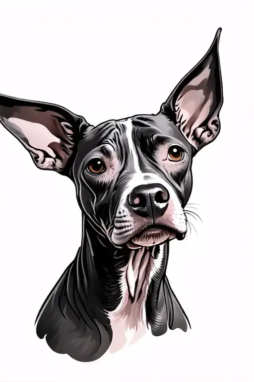 memorial for a hairless dog tattoo design idea