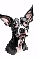 memorial for a hairless dog tattoo design idea