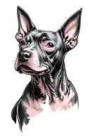 memorial for a hairless dog tattoo design idea