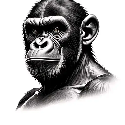 Caesar Planet Of The Apes tattoo design idea